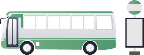 バス停のイラスト